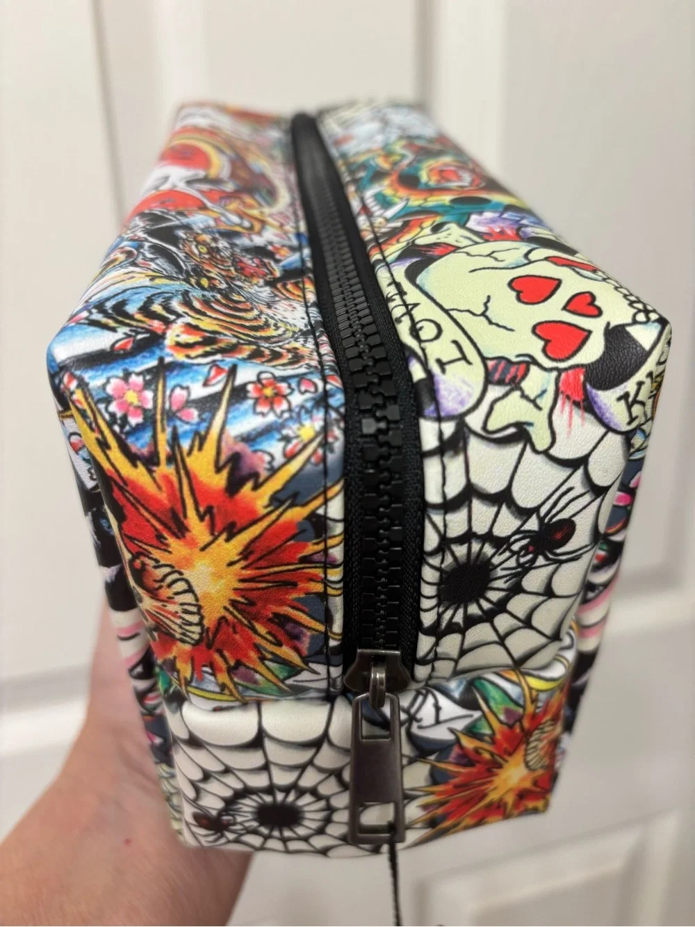 Ed Hardy tattoo art makeup bag - NWT
